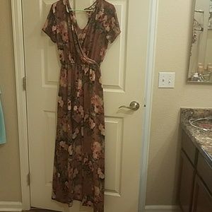 Miami floral maxi romper